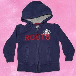 Navy Blue Roots 73 Zip-Up Sweater